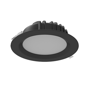 Светодиодный светильник VARTON DL-01 круглый встраиваемый 230x81 мм 40 Вт Tunable White (2700-6500 K) IP54/20 RAL9005 черный муар диммируемый по протоколу DALI